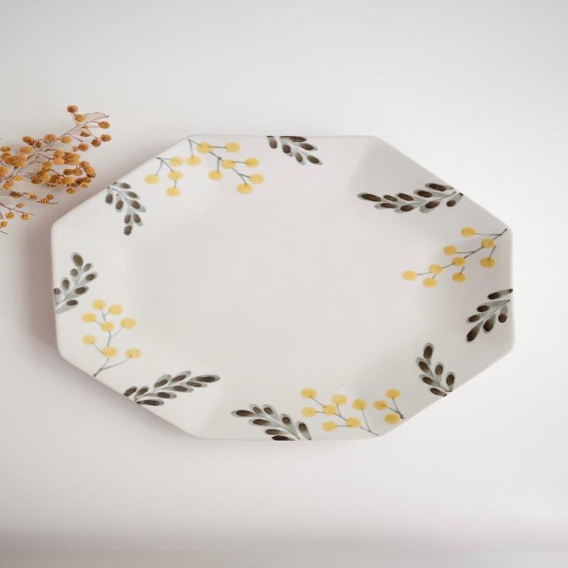 Moe Okazaki Mimosa Large Octangle Plate MO02