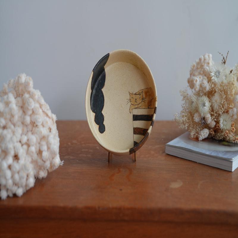 Shoko Hirano Cat Deep Plate SR07 #3