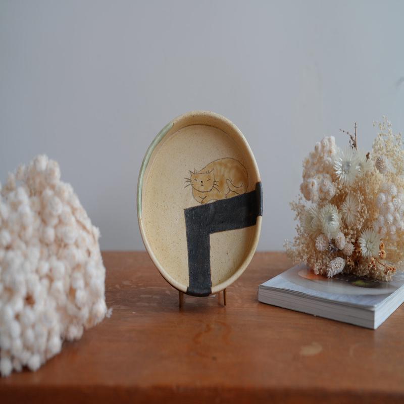 Shoko Hirano Cat Deep Plate SR07 #5