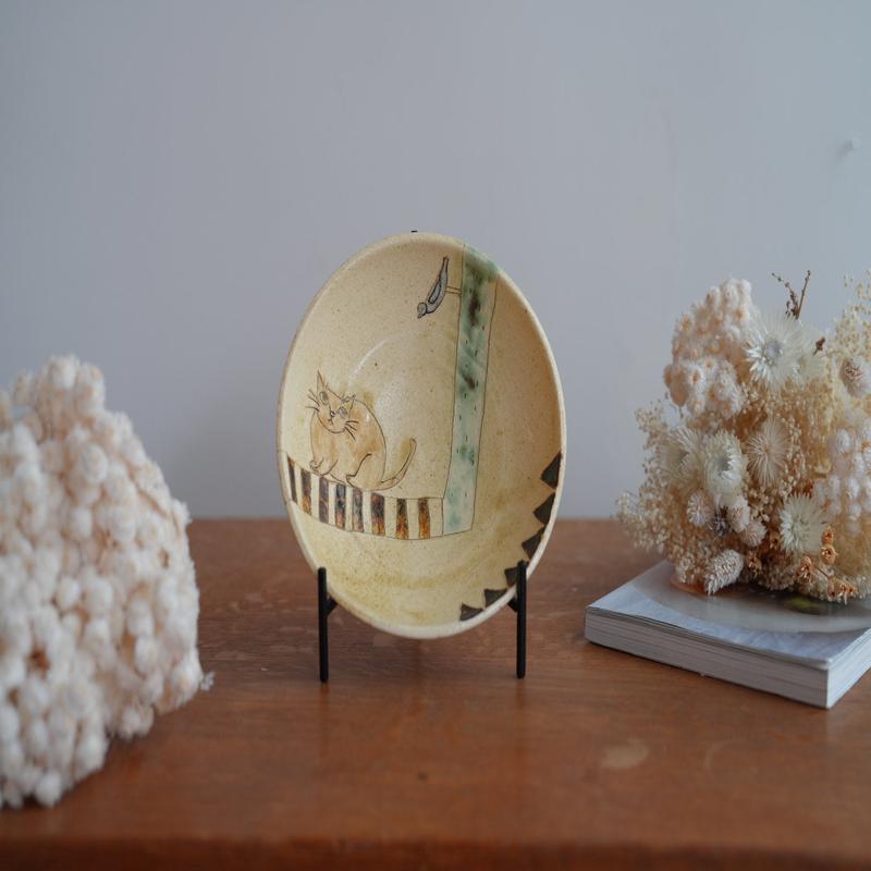 Shoko Hirano Cat Large Bowl SR14 #5