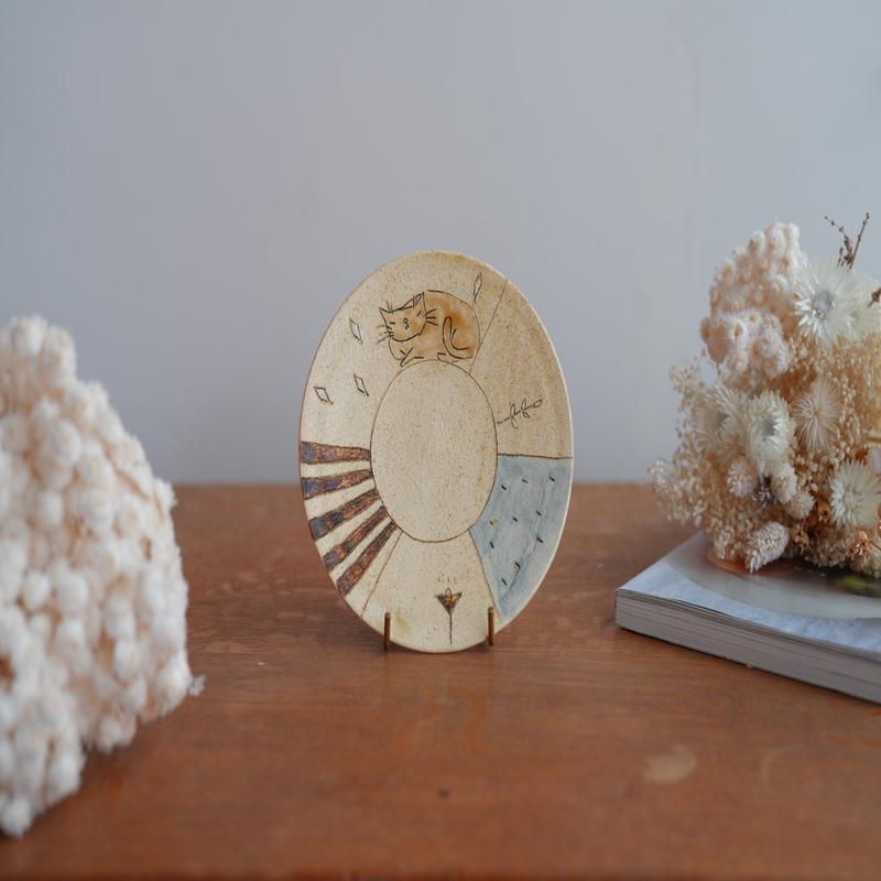 Shoko Hirano Cat Small Plate SR12 #2