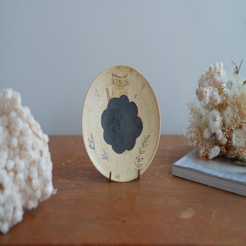 Shoko Hirano Cat Small Plate SR12 #3