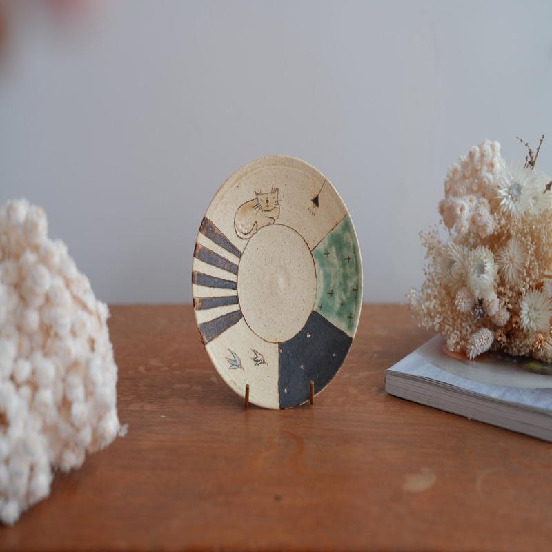 Shoko Hirano Cat Small Plate SR12 #4