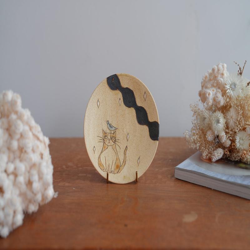 Shoko Hirano Cat Small Plate SR12 #5