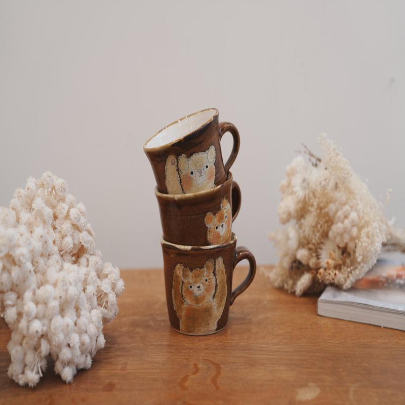 Tomoko Kubo Profile Face Bear Mug TK09