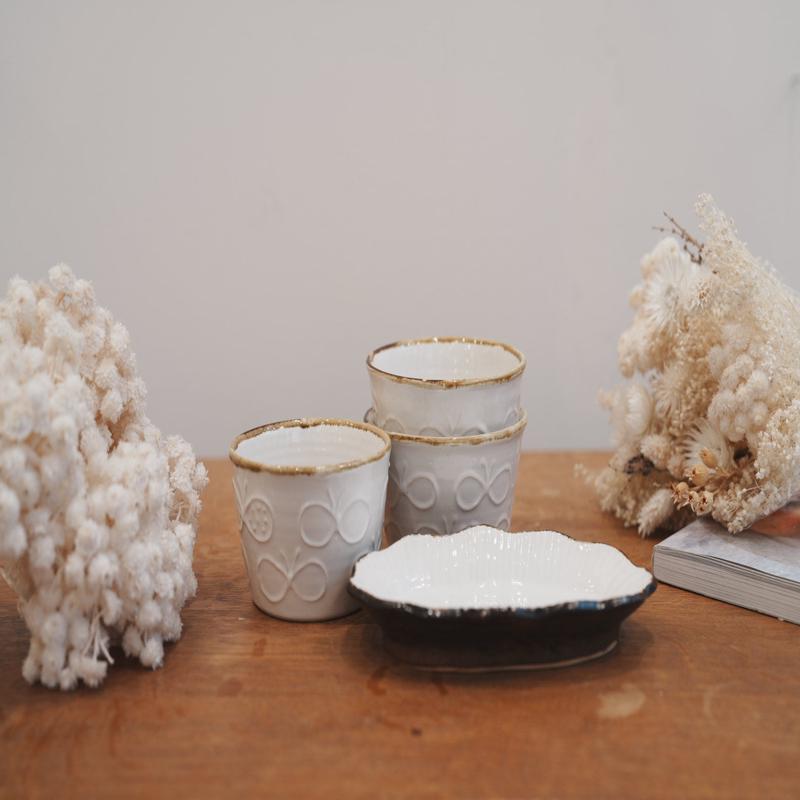 Tomoko Kubo White Butterfly Free Cup TK12