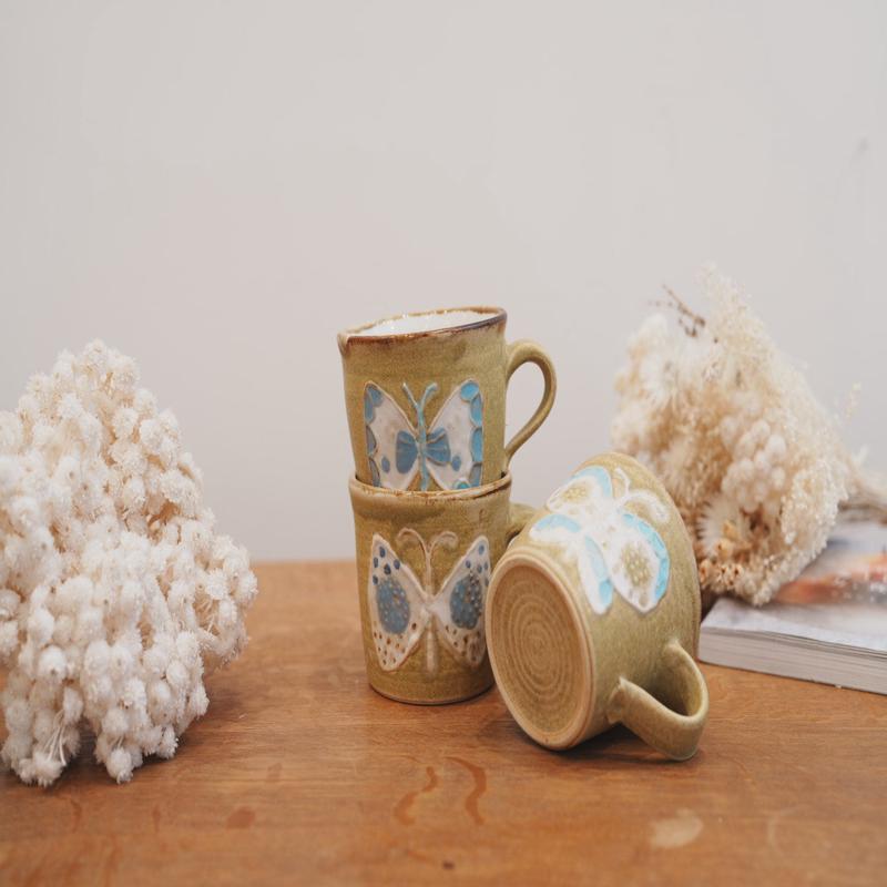 Tomoko Kubo Yellow Butterfly Mug TK04