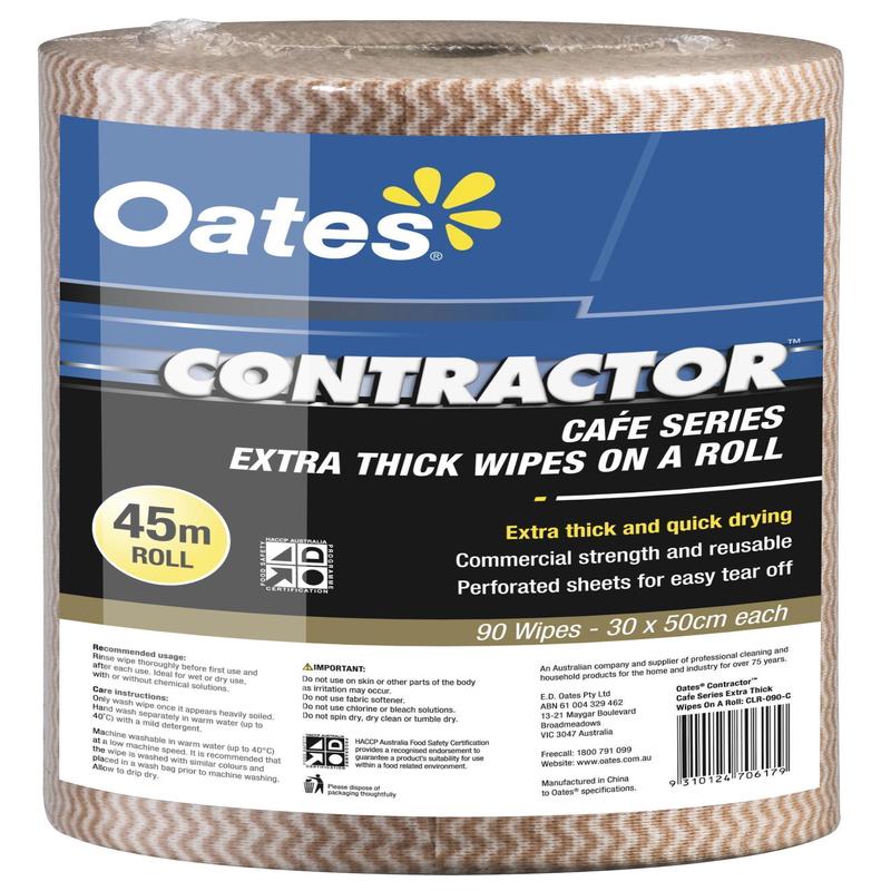 Contractor Extra Thick Wipes on a Roll - Cafe