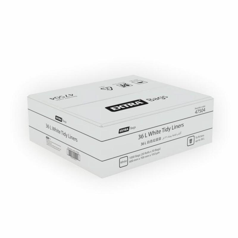 Best Hygiene 36 L White Tidy Liners, 1000 Bags