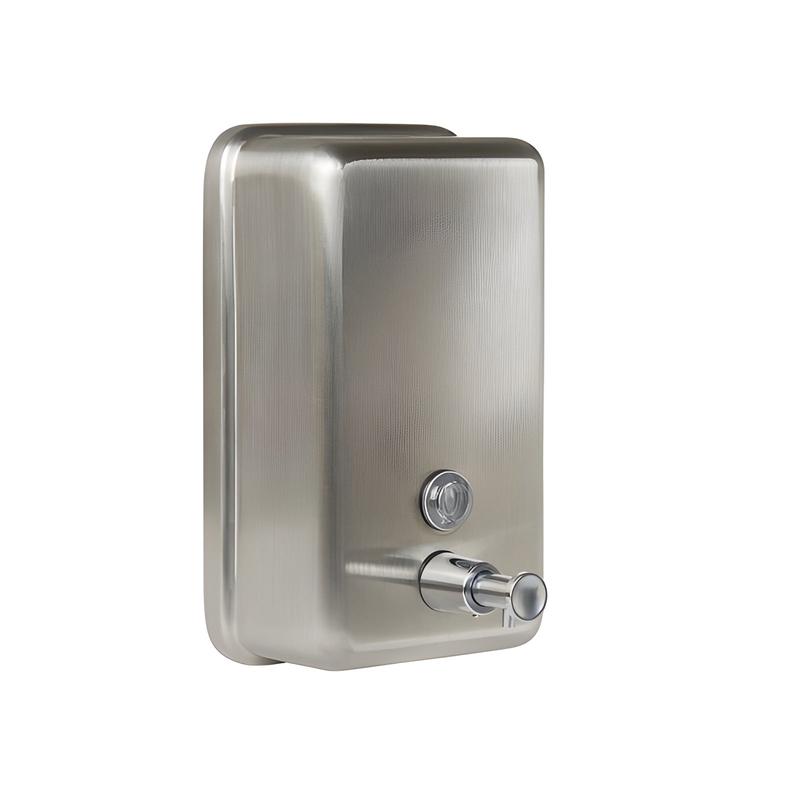 Stainless Steel Vertical Soap Dispenser, Metal Pump, 1200mL