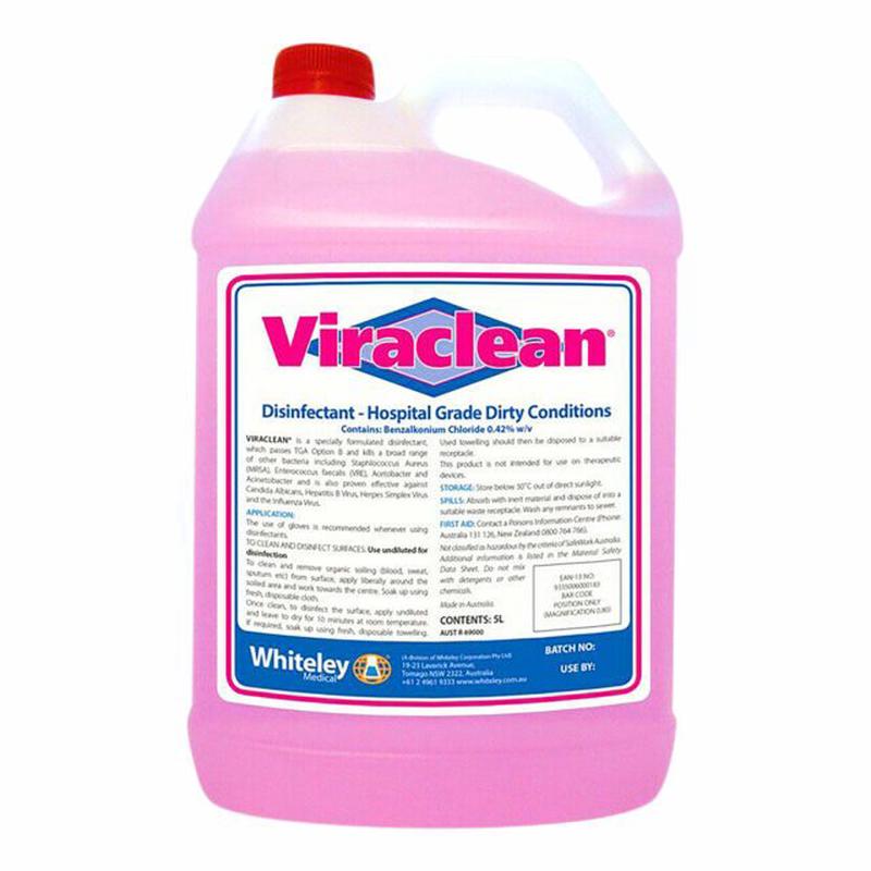 Whiteley Viraclean Hospital Grade Disinfectant Cleaner