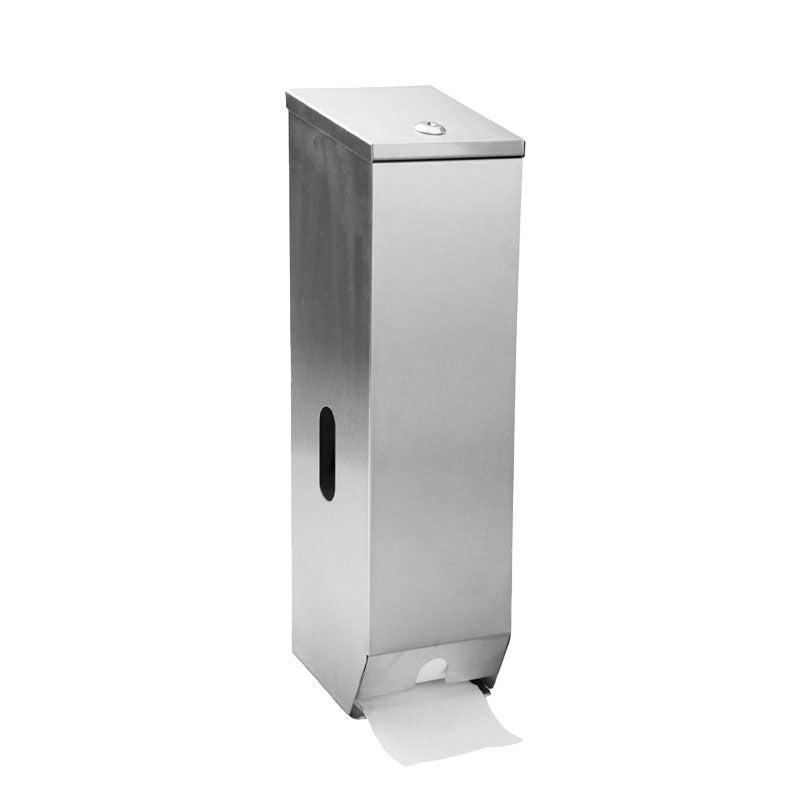 Stainless Steel Vertical 3-Roll Toilet Paper Holder Dispenser