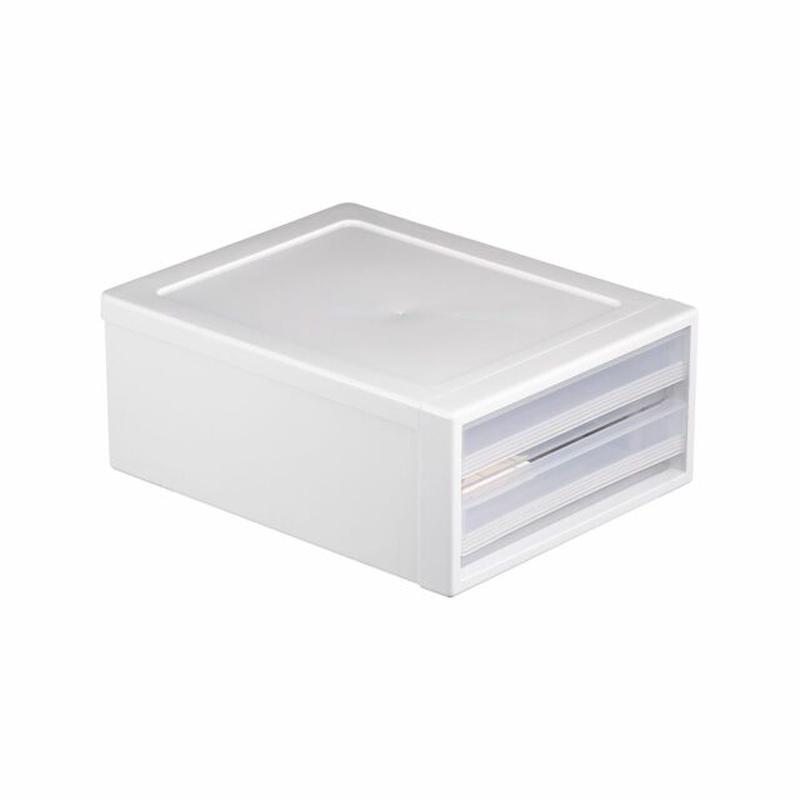 White Twin Horizontal Stackable Drawer