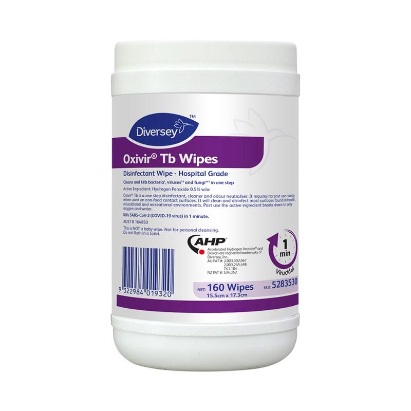 Diversey Oxivir Tb Wipes Hospital Grade Disinfectant Cleaner - 160s