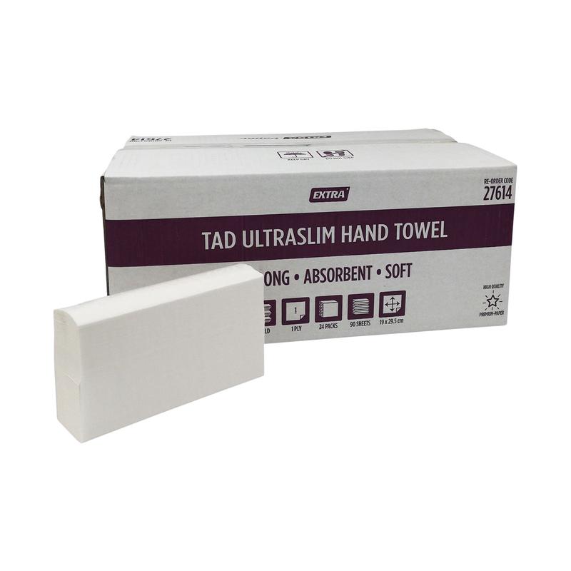 Extra Hygiene TAD Interleaved Compact Hand Towels, 2160 Sheets