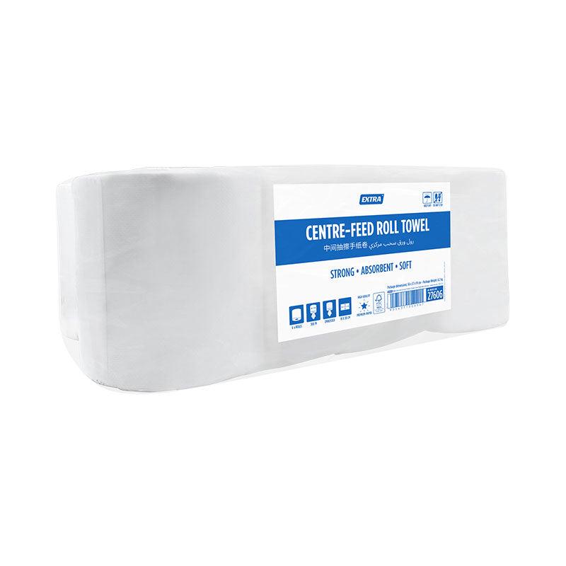 Extra Hygiene Centre-Feed Hand Roll Towel 300 Meters 6 Rolls
