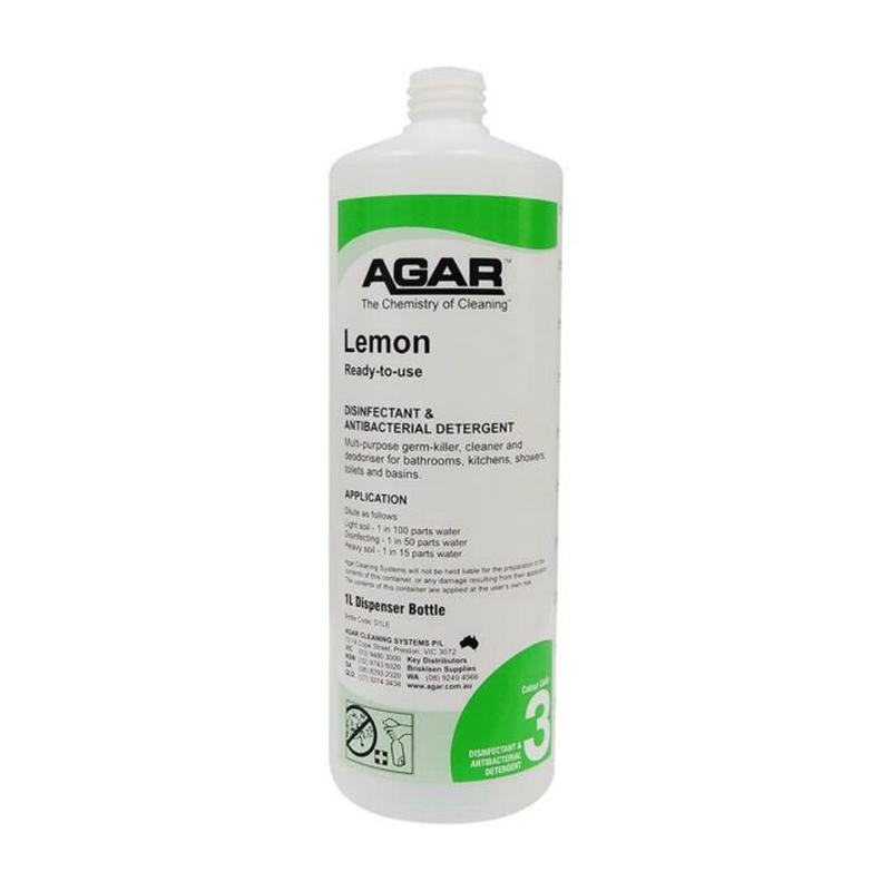Agar 1L Lemon Ready-to-Use Disinfectant Squirt Bottle
