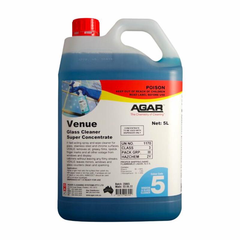 Agar Venue Glass Cleaner, 5L
