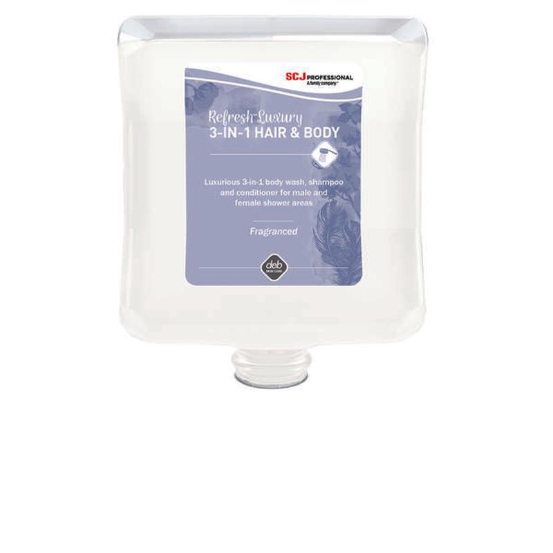 Refresh Luxurious 3-in-1 Body Wash, Shampoo and Conditioner, 2L Cartridge