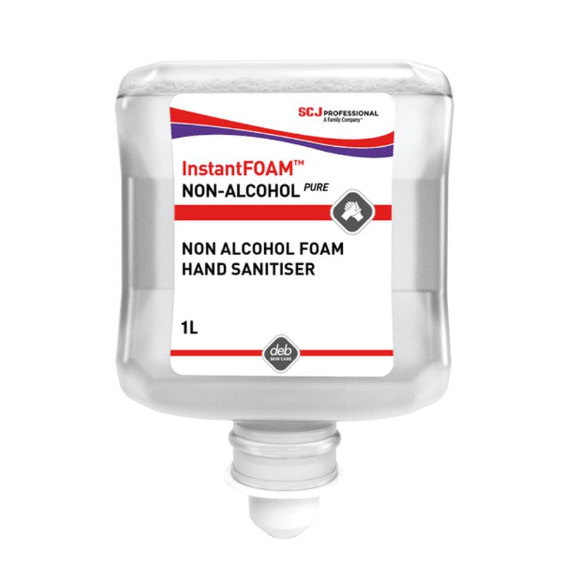 Deb InstantFOAM Non-Alcohol Pure Foam Hand Sanitiser, 1L Cartridge