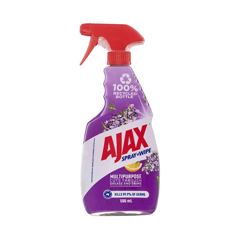 Ajax Spray n' Wipe Multi-Purpose Antibacterial Disinfectant Surface Spray Lavender and Citrus, 500mL