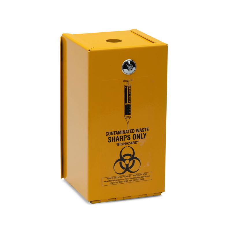 IDC Medical 2L Steel Security Safe Sharps Container