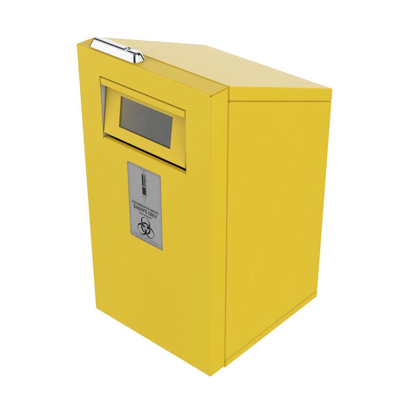 IDC Medical Steel Security Safe Safety Keyed Lock Case for 23L Sharps Container