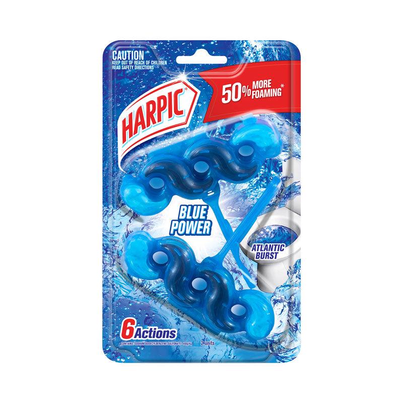 Harpic Blue Power Foaming Block Twin Atlantic Burst 2 Units