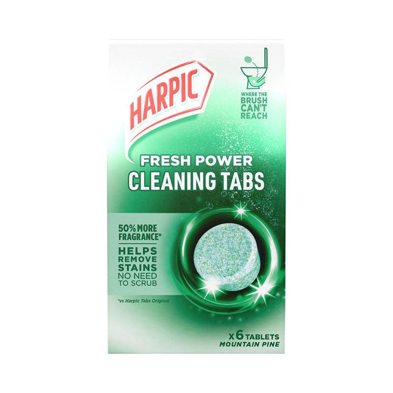 Harpic Fresh Power Cleaning Tabs Mountain Pine 6 Pack