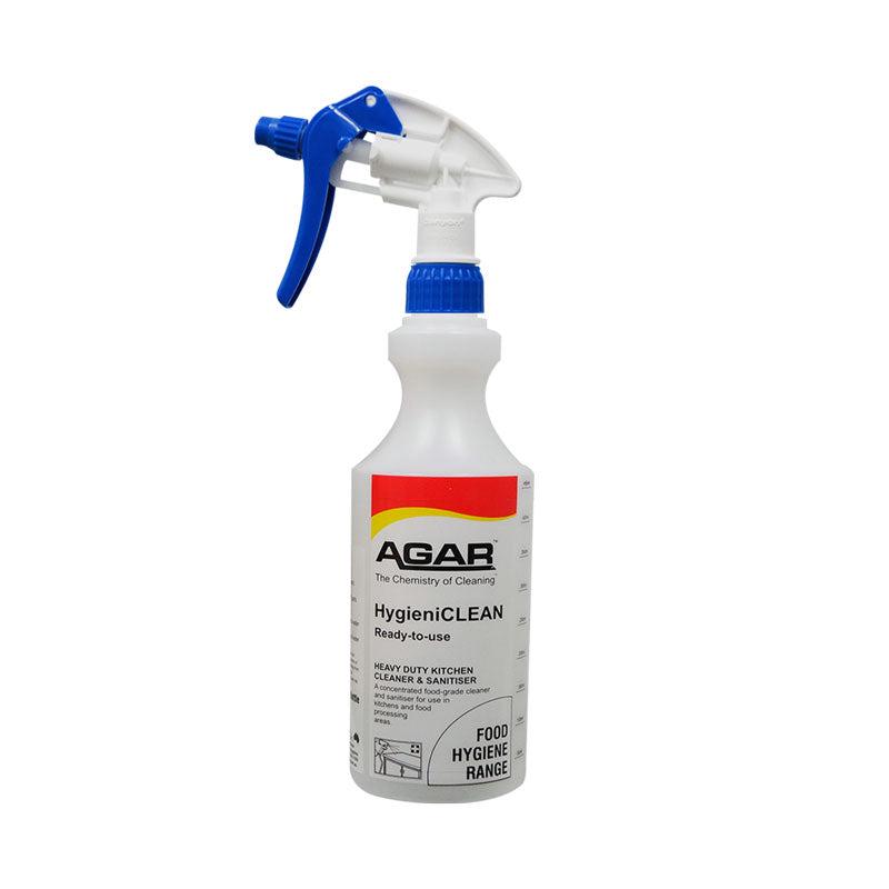 Agar 500mL HygieniCLEAN Sanitiser and Cleaner Spray Bottle with Trigger