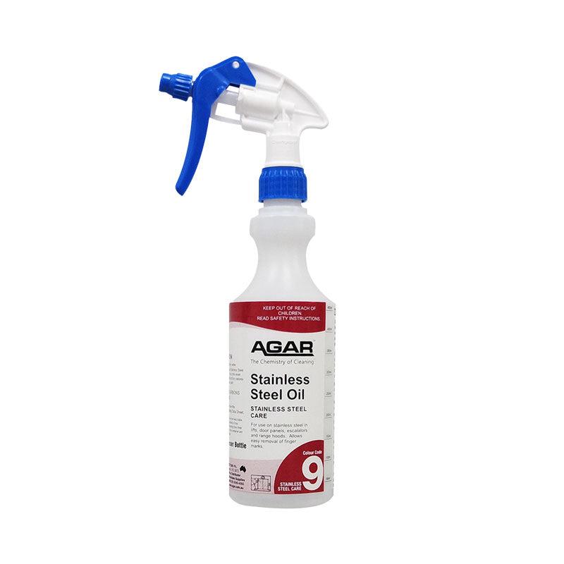 Agar 500mL Stainless Steel Oil Spray Bottle Number 9 with Trigger