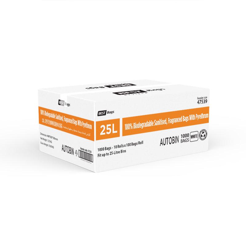 Best Hygiene 25L White Biodegradable Fragranced Sanitary Bags