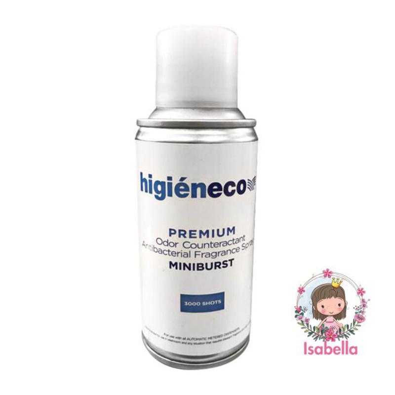 Higieneco MiniBurst 2.0 Isabella Automatic Aerosol Air Freshener Fragrance Refill, Antibacterial, 160 mL