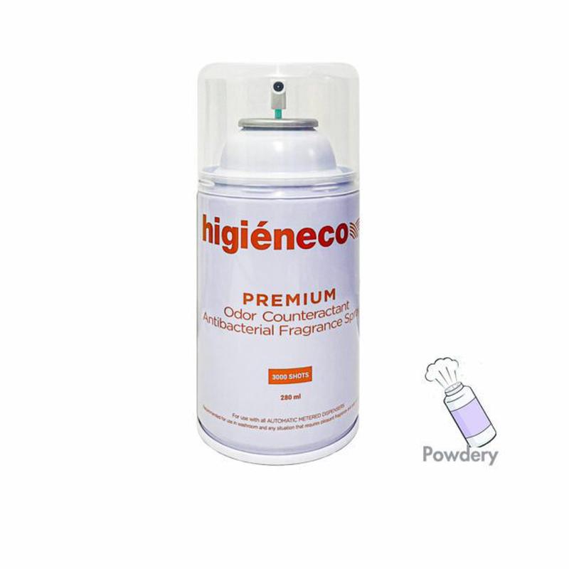 Higieneco Powdery Premium Fragrance Refill, Antibacterial, 280 mL, 3000 Sprays
