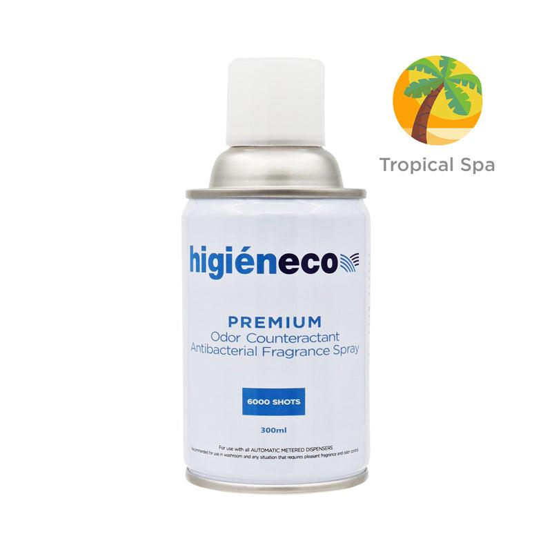 Higieneco Tropical Spa Automatic Aerosol Air Freshener Fragrance Refill, Antibacterial, 300 mL