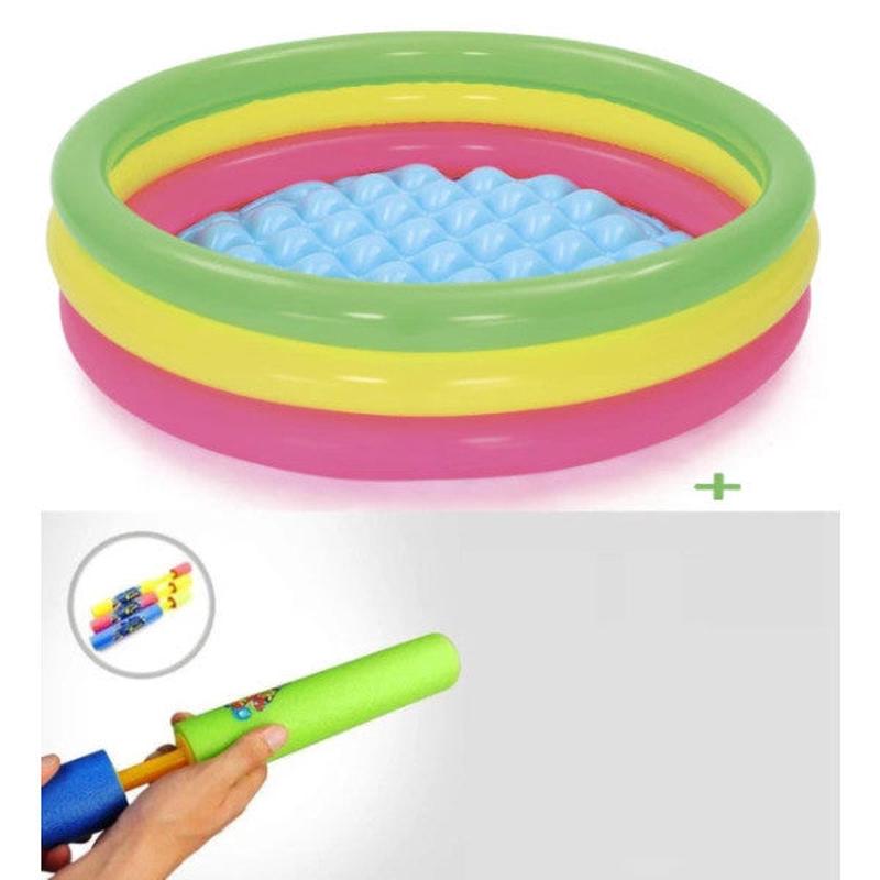 Bestway 51104, 3-Part Inflatable Ground Pool-102X25Cm