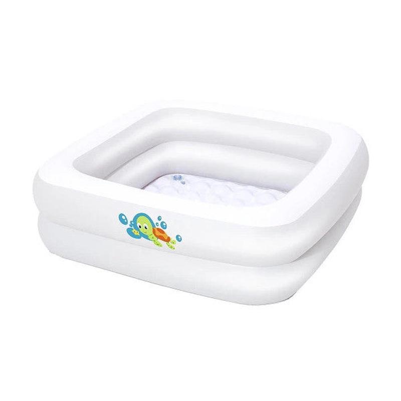 Bestway Inflatable Floor Baby Pool - Bathtub (86 X 86 X 25Cm) 51116