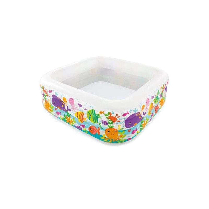 Intex Aquarium Patterned Square Pool 159X159X50Cm Ih57471