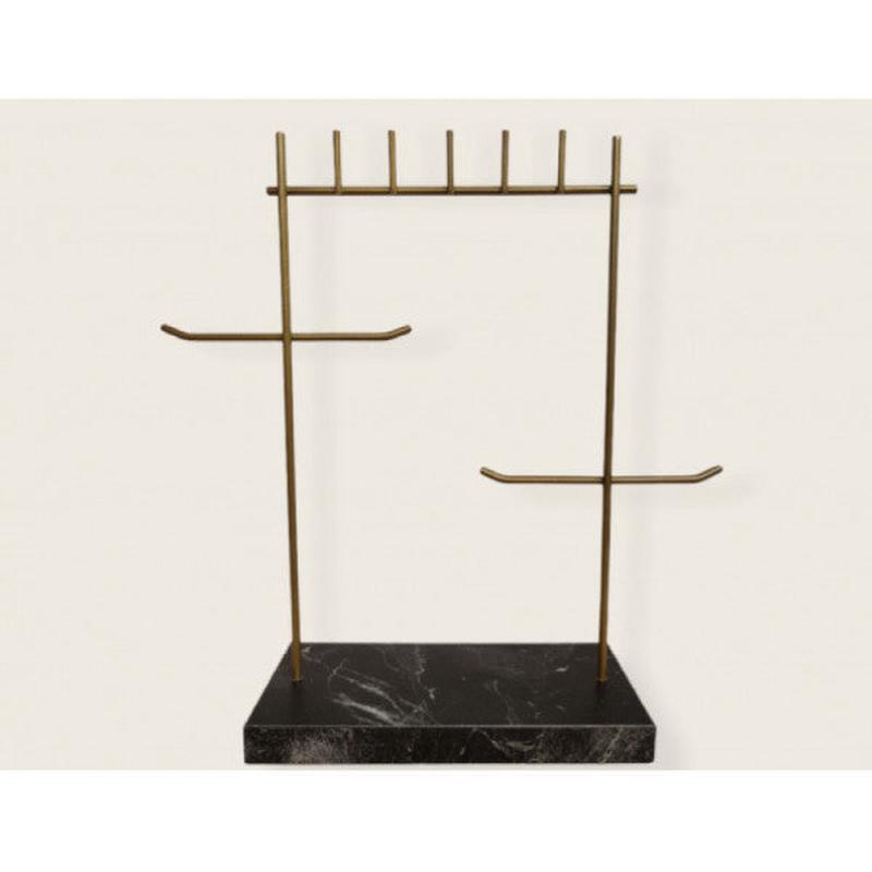 Ayybuu Jewelry Stand Jewelry Organizer Gold/black
