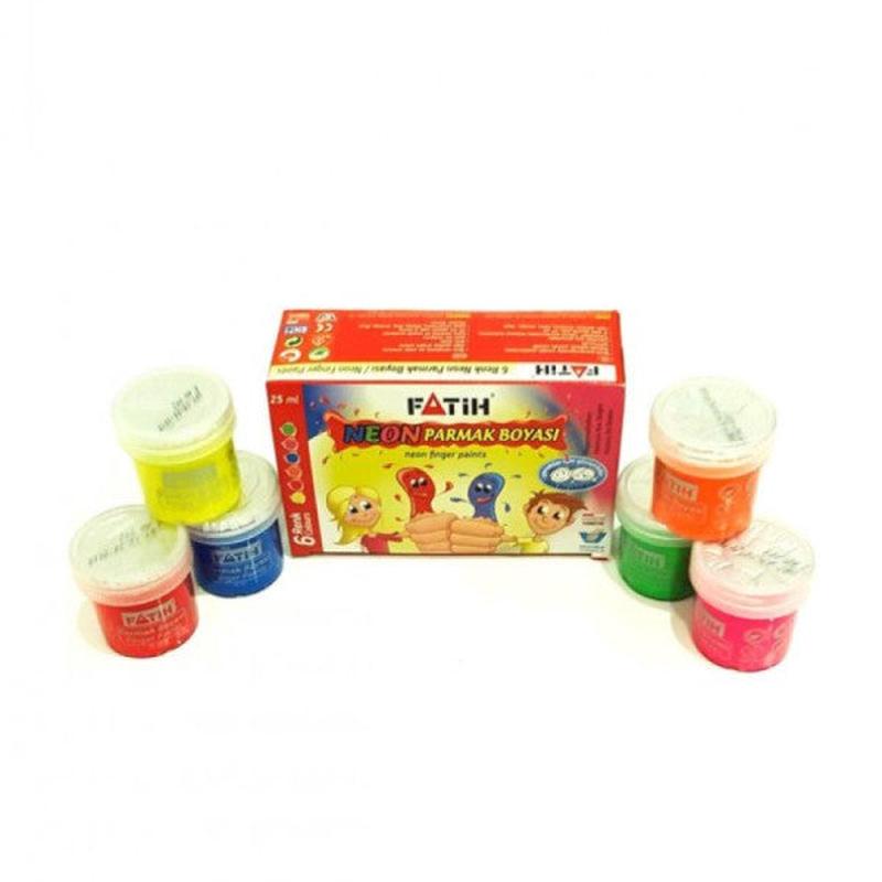 Fatih Finger Paint 25 Ml 6 Color Phosphor 50002