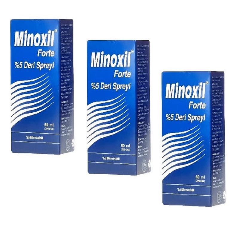 Minoxidil Forte Leather Spray 5 60 Ml 3 Pieces