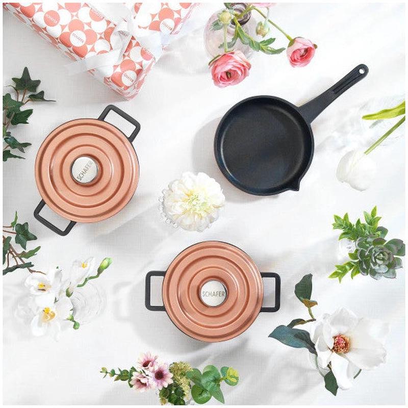 Schafer Pro Cast Mini Casting Pot Set 5 Pieces-Rosegold