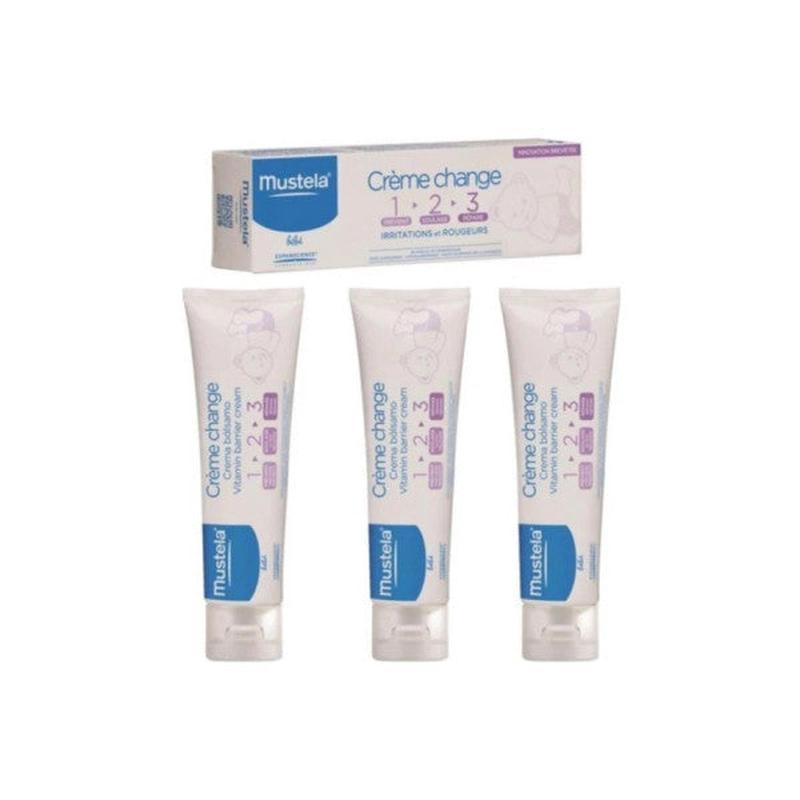 Mustela Vitamin Barrier 1.2.3 Diaper Rash Cream 100 Ml 3 Boxes