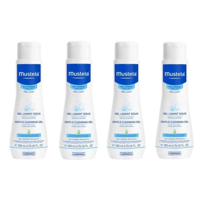 Mustela Gentle Cleansing Gel Newborn Shampoo 200 Ml 4 Boxes
