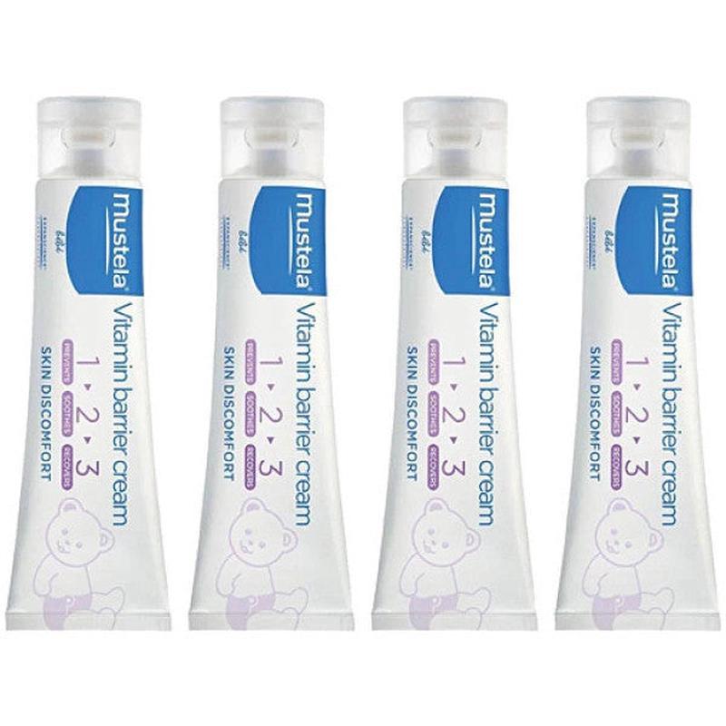Mustela Vitamin Barrier 1.2.3 Diaper Rash Cream 100 Ml 4 Boxes