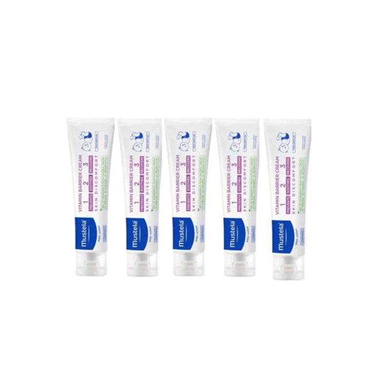 Mustela Vitamin Barrier 1.2.3 Diaper Rash Cream 100 Ml 5 Boxes