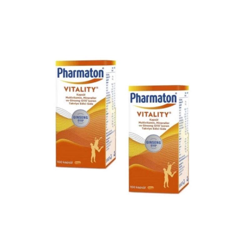 Pharmaton Vitality 100 Capsules 2 Boxes