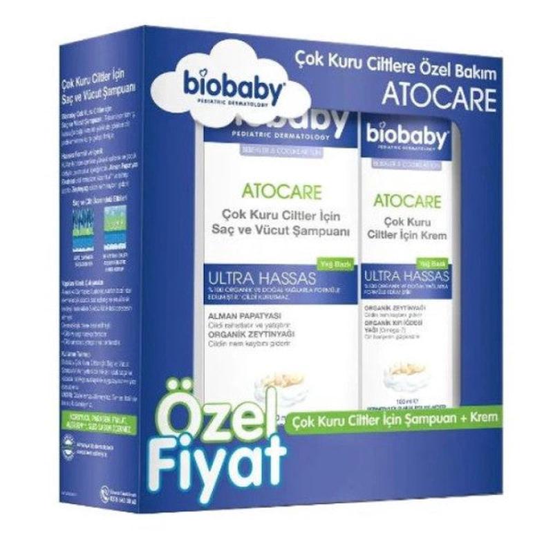 Biobaby Shampoo For Dry And Atopic Skin 300 Ml + Cream 100 Ml
