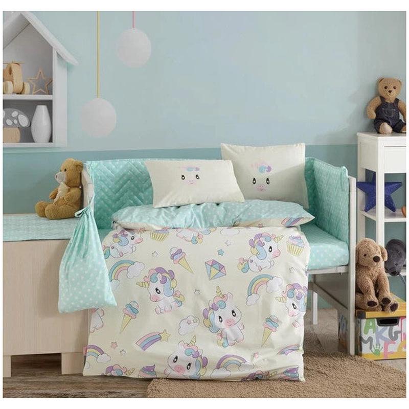 Hobby Mila Cream Poplin Baby Duvet Cover Set