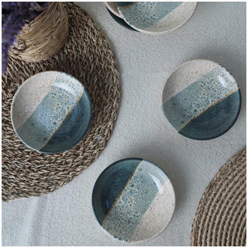 Keramika Keraart Colored Ring Sauce Bowl / Snack Bowl 13 Cm 6 Pieces 19781